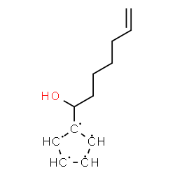 ChemSpider 2D Image | 1-(1-Hydroxy-6-hepten-1-yl)-1,2,3,4,5-cyclopentanepentayl | C12H17O