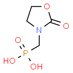 ChemSpider 2D Image | [(2-Oxo-1,3-oxazolidin-3-yl)methyl]phosphonic acid | C4H8NO5P