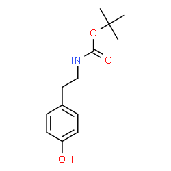 ChemSpider 2D Image | N-Boc-Tyramine | C13H19NO3
