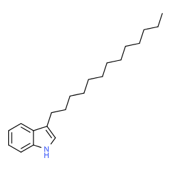 ChemSpider 2D Image | 3-Tridecyl-1H-indole | C21H33N