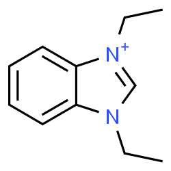 ChemSpider 2D Image | 1,3-Diethyl-1H-benzimidazol-3-ium | C11H15N2