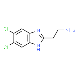 ChemSpider 2D Image | 2-(5,6-Dichloro-1H-benzimidazol-2-yl)ethanamine | C9H9Cl2N3