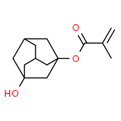 ChemSpider 2D Image | 3-Hydroxy-1-adamantyl methacrylate | C14H20O3