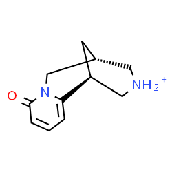 ChemSpider 2D Image | (1S,9R)-6-Oxo-7-aza-11-azoniatricyclo[7.3.1.0~2,7~]trideca-2,4-diene | C11H15N2O