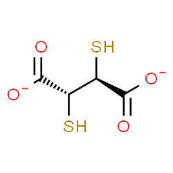 ChemSpider 2D Image | (2R,3S)-2,3-Disulfanylsuccinate | C4H4O4S2