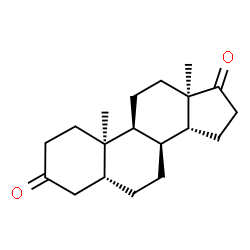 ChemSpider 2D Image | (5beta,8alpha,10alpha,13alpha,14beta)-Androstane-3,17-dione | C19H28O2