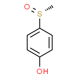 ChemSpider 2D Image | 4-[(R)-Methylsulfinyl]phenol | C7H8O2S