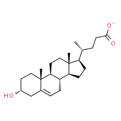 ChemSpider 2D Image | (3alpha)-3-Hydroxychol-5-en-24-oate | C24H37O3