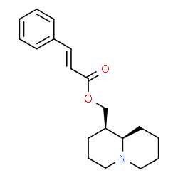 ChemSpider 2D Image | (1R,9aR)-Octahydro-2H-quinolizin-1-ylmethyl (2E)-3-phenylacrylate | C19H25NO2