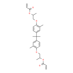 ChemSpider 2D Image | 2,2-Propanediylbis[(2-methyl-4,1-phenylene)oxy-1,2-propanediyl] bisacrylate | C29H36O6
