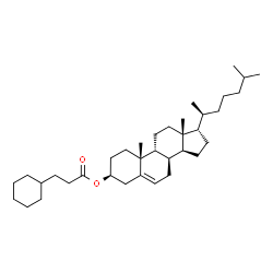 ChemSpider 2D Image | (3beta,8alpha,9beta,17alpha,20S)-Cholest-5-en-3-yl 3-cyclohexylpropanoate | C36H60O2