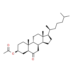 ChemSpider 2D Image | (3beta,5alpha,8alpha,9beta,20S)-6-Oxocholestan-3-yl acetate | C29H48O3