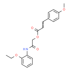 ChemSpider 2D Image | 2-[(2-Ethoxyphenyl)amino]-2-oxoethyl 3-(4-methoxyphenyl)acrylate | C20H21NO5