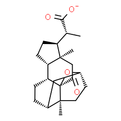 ChemSpider 2D Image | (2R)-2-[(1R,4S,5S,8S,9R,12R,14R,17S)-4,17-Dimethyl-2-oxo-18-oxapentacyclo[12.3.1.0~1,9~.0~4,8~.0~12,17~]octadec-5-yl]propanoate | C22H31O4