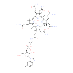 ChemSpider 2D Image | cobalt;[(2R,3S,4R,5S)-5-(5,6-dimethylbenzimidazol-1-yl)-4-hydroxy-2-(hydroxymethyl)tetrahydrofuran-3-yl] [(1S)-1-methyl-2-[3-[(2R,3R,4Z,7S,9Z,12S,13S,14Z,17S,18S,19R)-2,13,18-tris(2-amino-2-oxo-ethyl)-7,12,17-tris(3-amino-3-oxo-propyl)-3,5,8,8,13,15,18,19-octamethyl-2,7,12,17-tetrahydro-1H-corrin-21-id-3-yl]propanoylamino]ethyl] phosphate;hydrate | C62H90CoN13O15P