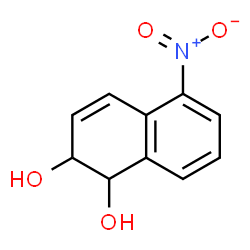 ChemSpider 2D Image | 1,2-Dihydro-5-nitro-1,2-naphthalenediol | C10H9NO4
