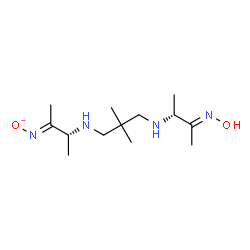 ChemSpider 2D Image | [(E)-{(3R)-3-[(3-{[(2R,3E)-3-(Hydroxyimino)-2-butanyl]amino}-2,2-dimethylpropyl)amino]-2-butanylidene}amino]oxidanide | C13H27N4O2