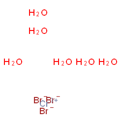 ChemSpider 2D Image | Chromium(3+) bromide hydrate (1:3:6) | H12Br3CrO6