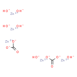 ChemSpider 2D Image | Zinc carbonate hydroxide (5:2:6) | C2H6O12Zn5