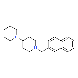 ChemSpider 2D Image | 1'-(2-Naphthylmethyl)-1,4'-bipiperidine | C21H28N2
