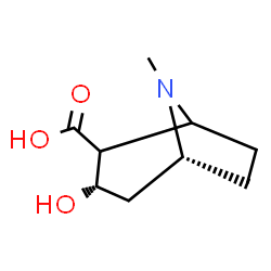 ChemSpider 2D Image | (3S,5R)-3-Hydroxy-8-methyl-8-azabicyclo[3.2.1]octane-2-carboxylic acid | C9H15NO3