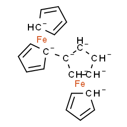 ChemSpider 2D Image | cyclopenta-1,3-diene; 1-cyclopenta-2,4-dienylcyclopentane; iron | C20H18Fe2