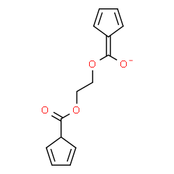 ChemSpider 2D Image | {2-[(2,4-Cyclopentadien-1-ylcarbonyl)oxy]ethoxy}(2,4-cyclopentadien-1-ylidene)methanolate | C14H13O4