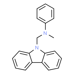 ChemSpider 2D Image | Carbazol-9-ylmethyl-methyl-phenyl-amine | C20H18N2