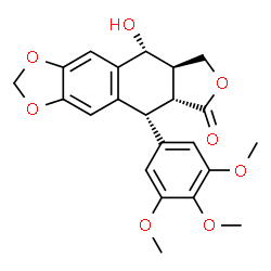 ChemSpider 2D Image | (-)-Podophyllotoxin | C22H22O8