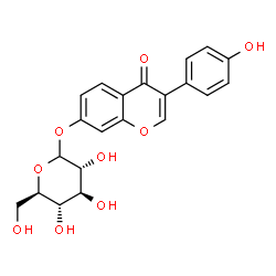 ChemSpider 2D Image | Daidzein 7-O-glucoside | C21H20O9