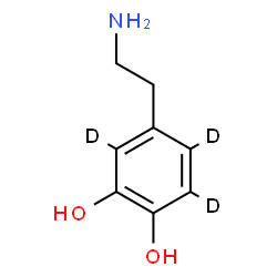 ChemSpider 2D Image | 4-(2-Aminoethyl)-1,2-(~2~H_3_)benzenediol | C8H8D3NO2