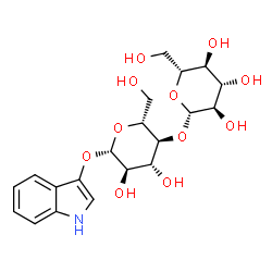 ChemSpider 2D Image | 1H-Indol-3-yl 4-O-beta-D-glucopyranosyl-beta-D-glucopyranoside | C20H27NO11