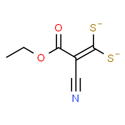 ChemSpider 2D Image | 2-Cyano-3-ethoxy-3-oxo-1-propene-1,1-bis(thiolate) | C6H5NO2S2