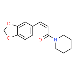 ChemSpider 2D Image | (2Z)-3-(1,3-Benzodioxol-5-yl)-1-(1-piperidinyl)-2-propen-1-one | C15H17NO3