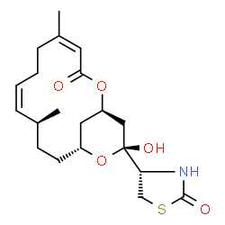 ChemSpider 2D Image | 16-epi Latrunculin B | C20H29NO5S