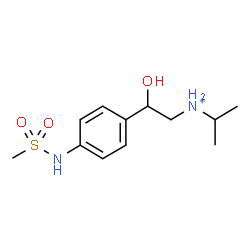 ChemSpider 2D Image | sotalol(1+) | C12H21N2O3S