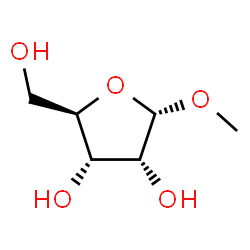 ChemSpider 2D Image | Methyl alpha-D-ribofuranoside | C6H12O5