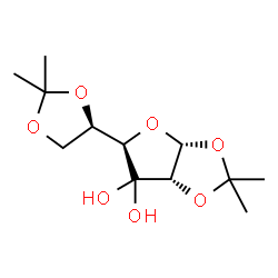ChemSpider 2D Image | (3aR,5R,6aS)-5-[(4R)-2,2-Dimethyl-1,3-dioxolan-4-yl]-2,2-dimethyldihydrofuro[2,3-d][1,3]dioxole-6,6(5H)-diol | C12H20O7