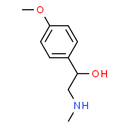 ChemSpider 2D Image | 1-(4-Methoxyphenyl)-2-(methylamino)ethanol | C10H15NO2