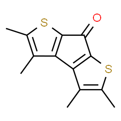 ChemSpider 2D Image | 2,3,4,5-Tetramethyl-7H-thieno[3',2':3,4]cyclopenta[1,2-b]thiophen-7-one | C13H12OS2