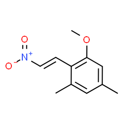 ChemSpider 2D Image | 1-Methoxy-3,5-dimethyl-2-[(E)-2-nitrovinyl]benzene | C11H13NO3