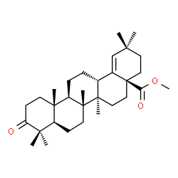 ChemSpider 2D Image | Methyl 3-oxoolean-18-en-28-oate | C31H48O3