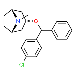 ChemSpider 2D Image | clobenztropine | C21H24ClNO