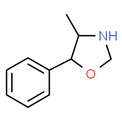 ChemSpider 2D Image | 4-Methyl-5-phenyl-1,3-oxazolidine | C10H13NO