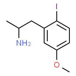 ChemSpider 2D Image | 1-(2-Iodo-5-methoxyphenyl)-2-propanamine | C10H14INO
