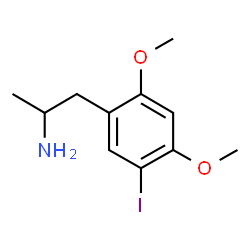 ChemSpider 2D Image | 1-(5-Iodo-2,4-dimethoxyphenyl)-2-propanamine | C11H16INO2