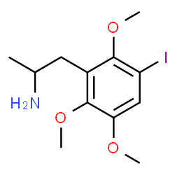 ChemSpider 2D Image | 1-(3-Iodo-2,5,6-trimethoxyphenyl)-2-propanamine | C12H18INO3