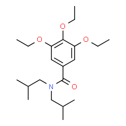 ChemSpider 2D Image | 3,4,5-Triethoxy-N,N-diisobutylbenzamide | C21H35NO4