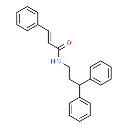 ChemSpider 2D Image | (2E)-N-(3,3-Diphenylpropyl)-3-phenylacrylamide | C24H23NO