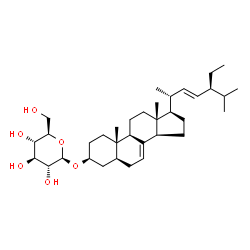 ChemSpider 2D Image | a-Spinasteryl b-D-glucoside | C35H58O6